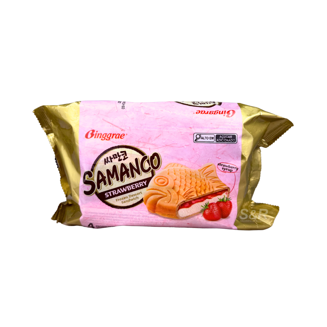 Bingrrae Samanco Strawberry Dessert Sandwich 4 x 150mL